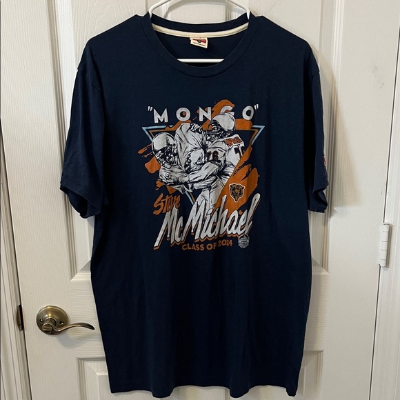 HOMAGE Dark Blue Steve McMichael class of 2024 Hall of Fame T-shirt - Picture 1 of 5